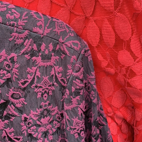 Nomadic traders Paisley coat black and wine red L - Picture 8 of 13